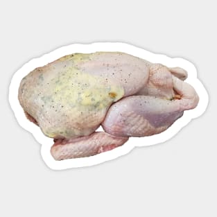 Thanksgiving Turkey Raw Sticker